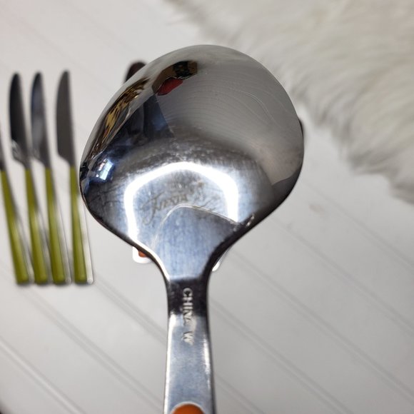 Fiesta 10-Piece Merengue Flatware Silverware Stainless Steel Multicolor - Picture 6 of 11